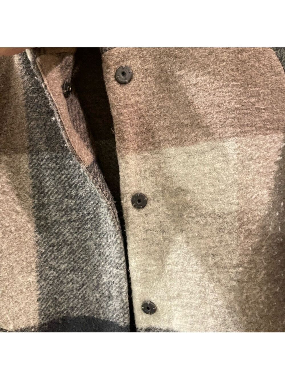 Paraphrase Women's Plaid Wool Blend Overcoat Multicolor Jacket Size: Small - Picture 10 of 11